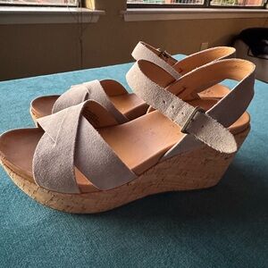 Kork-Ease wedge sandals, size 8